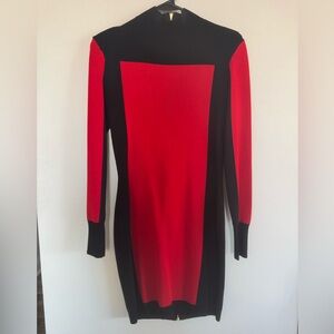 Balmain Black & Red Dress Limited Edition size 8